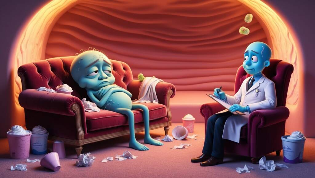 fart talking to therapist